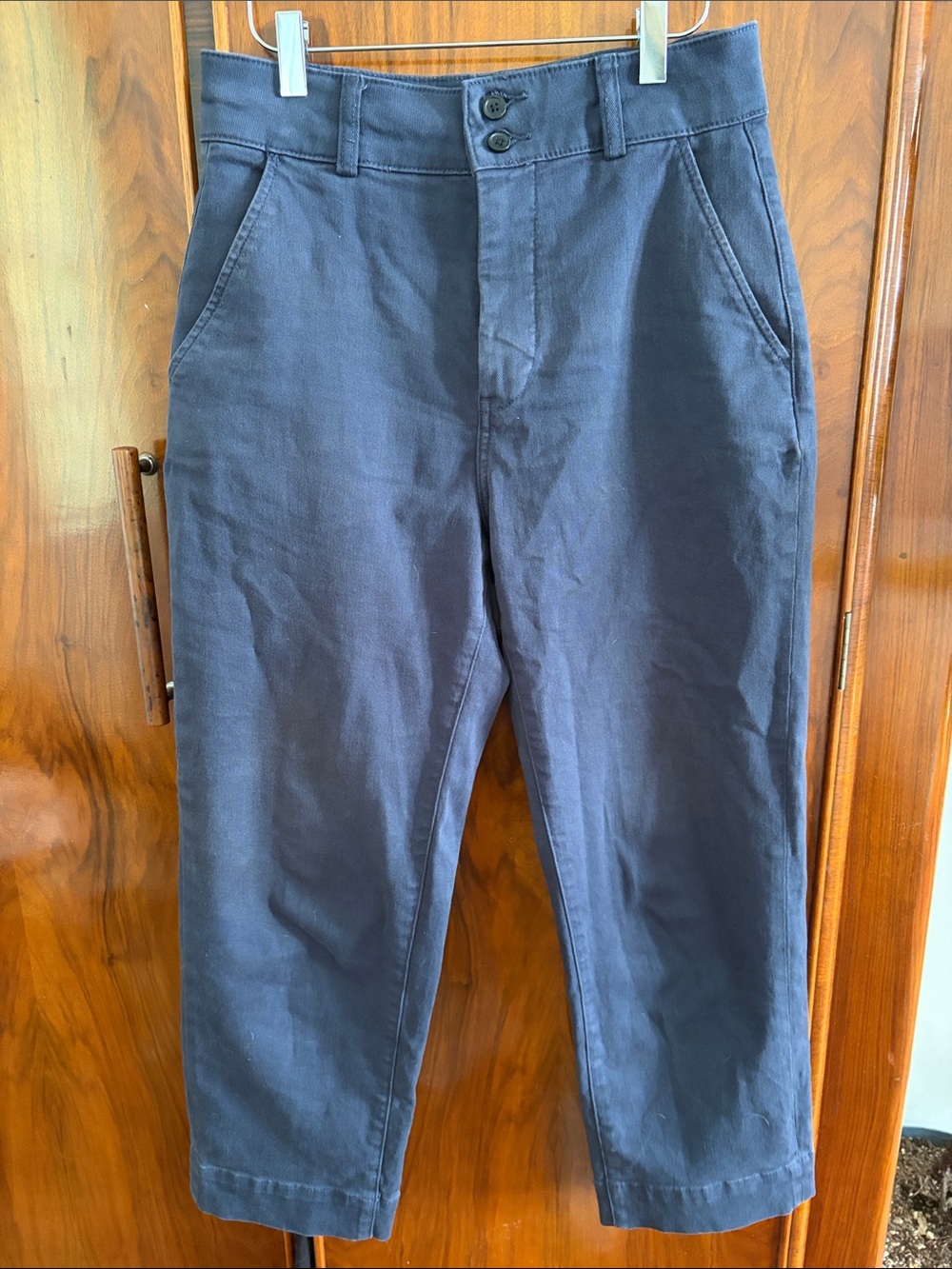 Everlane Navy Organic Cotton Pants